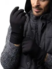 HEAT HOLDERS Revelstoke Wind and Water Resistant Soft Shell Gloves- Mens