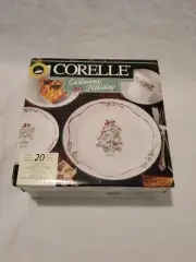 VTG NEW NIB 1999 Corelle Impressions Callaway Holiday 20 Piece Dinnerware w/ Box