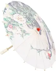 Oiled Paper Umbrella, Handmade Delicate Patterns Decorative Classical Dance Umbrella for Wedding Parties (Size : Type 5)