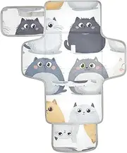 Reusable Washable Changing pad with Tissue Pocket Portable Diaper Changing pad Lightweight & Foldable Changing Station