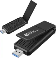 AX5400M WiFi 6E USB 3.0 WiFi Adapter Tri-Band 6G/5G/2.4G for Windows 11/10