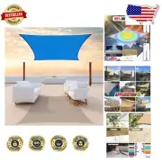 Waterproof 14' x 20' Blue High-Density Shade Sail - Ideal for Outdoor Spaces