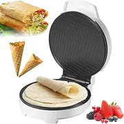 Electric Waffle Cone Maker, 1000w Non Stick Egg Roll Waffle Cone Machine, 7.5-inch Non-Stick Stainless Steel Mould,Ice Cream Cone Machine, Egg Rolls Dessert Baking Pan Kitchen Cooking