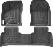 Compatible with Toyota Corolla 2024-2019 Floor Mats and Cargo Liner, All-Weather WP TPE Mat Protection (Include Fuel and Hybrid)(3PCS LHD,Hybrid)