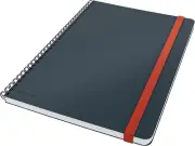 Large (B5) Ruled Wirebound Notebook, 80 Sheet, Cosy Range, Velvet Grey, 45270089