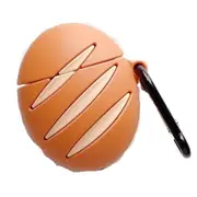 For Apple AirPods 1/2 Gen Universal Wireless Butter And Bread Design Bluetooth Headphone Protective Case(Brown)