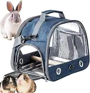 Parrot Travel Cage - Pet Carrying Travel Cage with Standing Perch and Tray - Portable Small Animal Carrier, Outside Travel Cage for Budgies, Parakeets, Gentoo Parrots, Conures