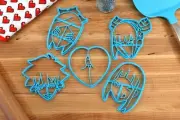 MeMeMe Anime Cookie Cutters - Daoko Girl, Fallen Hana, MeMe Face, MeMeMe Heart,