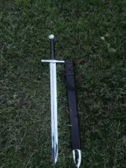 Hand Forged Carbon Steel Viking Sword Sharp Battle Ready Medieval Sword,Scabbard