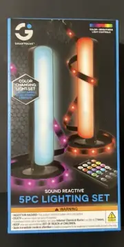 Smart Gear LED Lighting2 Tower Set 6.5 FT Strips Sound Reactive Remote Control