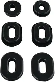 6pcs Motorcycle Side Cover Grommet Gasket Fairing Set Black Fit For Hon CB CL SL XL100 CB CT SL TL XL125 CB200 Parts