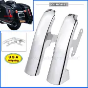 Chrome Fender Saddlebag Filler Panels Strips For Harley Road King Electra Glide