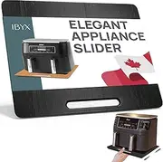 Ibyx Elegant Sliding Tray for your Coffee Maker & Heavy Kitchen Appliances - Patent Pending - Sturdy, Slides Easily from under the Cabinet - Rolling Appliance Tray for Countertop with Wheels (13"X16")