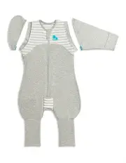[Love To Dream] Transition Cotton Stripe Suit Stretch 1.0T in Grey