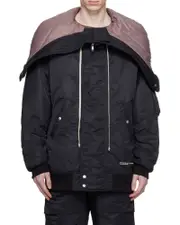 logo-patch hooded jacket S,L,M Black
