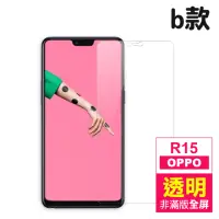 在飛比找momo購物網優惠-OPPO R15 6.28吋 透明保護貼9H鋼化玻璃膜(OP