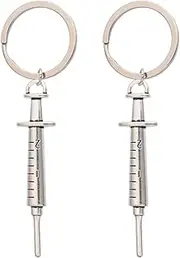 [Healvian] 2pcs Creative Keychains with Design Durable Key Rings Ornaments for Organizing Keys Bag Decoration present for Graduates Nurses Doctors