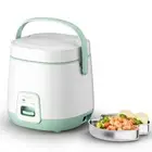 Mini Rice Cooker 2.5-Cup Uncooked, Healthy Non-stick 1.2L Small Rice Cooker f...