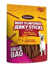 Retriever 10327055 38 oz Beef Flavored Jerky Sticks Dog Treats