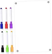 1 Dry Erase Board for Fridge Calendar Whiteboard with Markers for Easy Planning Memo Notes and Reminders for Home and Office Organization