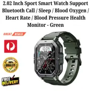 2.02 Inch Sport Smart Watch Support Bluetooth Call / Sleep / Blood Oxygen / Hear