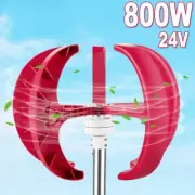 5 Blades Wind Turbine Generator Vertical Axis W/ DC 24V Controller Clean Energy