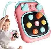 Fast Push Game,Quick Press Bubble Game Console - Sensory Toy for Kids Teens Adults, Travel Activities for Stress Relief, Educational Handheld Toy