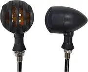 Motorcycle Indicators Turning For H&arley 12V Amber Front And Rear Motorcycle Turn Signal Light Grille Bullet Indicator Running