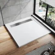 ELEGANT Square White Durable SMC Shower Base 900x900mm for Bathroom Shower Enclosure