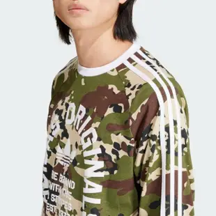 【adidas 愛迪達】上衣 男款 長袖上衣 運動 三葉草 亞規 CAMO LS CALI HF 迷彩 IS2921