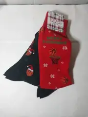 Davco Christmas 2 Pair Basketball Merry Swishmas Socks Men's