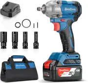 20V Impact Wrench with 360 ft-lbs Torque and Integrated LED - Ideal for Pros