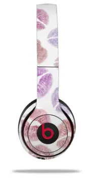 Skin Wrap for Beats Solo Wireless 2 3 4 Pink Purple Lips SKIN ONLY