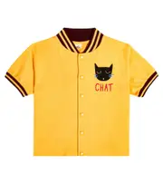 [Jellymallow] Jellymallow Chat cotton bowling shirt Y 6 yellow