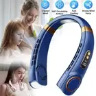 Portable Neck Fan Bladeless Neckband Fan Personal Cooling Fan Lazy Wearable Fans