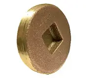 Countersunk Cleanout Plug, Southern Code, 1-1/2", Cast Brass 970306