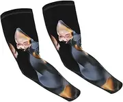 [FHEDVBN] doberman Arm Sleeves Compression Arm Covers for Men Women Outdoor Sun Sleeves Cooling Sports Sleeve, Black