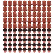 100 PCS Plastic Plant Flower Pots Nursery Seedlings Container Flowerpot 10cm