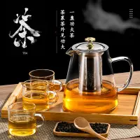 在飛比找蝦皮商城精選優惠-【新店特惠】特價 加厚防爆玻璃茶壺 不銹鋼過濾煮茶器 花茶壺