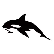 Killer Whale Orca Black Vinyl Decal Car Window Laptop Tablet Notebook Tumblers