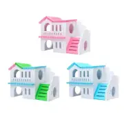 Wooden Hamster House Exercise Toys with Funny Climbing Ladder for Mouse Rat