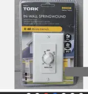 Tork In-Wall Springwound Interval Timer Switch RFF60M Indoor Metal Faceplate