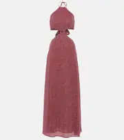 [Oseree] Oséree Lumière O-Gem cutout maxi dress AU 14 pink