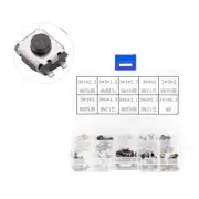 250Pcs Tactile Push Button Micro Switch Assortment For Car Remote Control.
