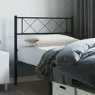Metal Headboard Black 107cm Heavy Duty King Single Bed