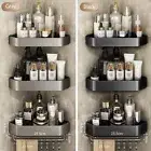 Bathroom Corner Shower Shelf Shampoo Soap Holder Rack Storage Organiser Caddy AU