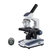AmScope 40X-2000X LED Monocular Darkfield Compound Microscope with Double-layer