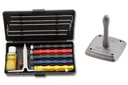 Lansky Deluxe Knife Sharpening System - 5 Hones - LKCLX + Universal Mount Bundle