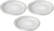 Set of 3 Blue Brush Tamabuchi Pasta [10.0 x 1.3 inches (25.3 x 3.3 cm)] [Pasta Plate]