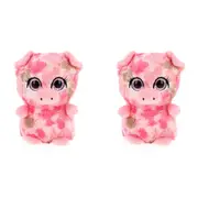 2x Motsu 14cm Pig Stuffed Animal Plush Kids/Children/Toddler Baby Cuddle Toy 0m+